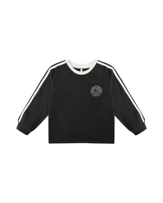 Black Jersey Long Sleeve Tee