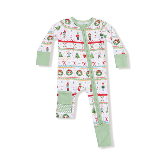 Nutcracker Fair Isle Zip Romper