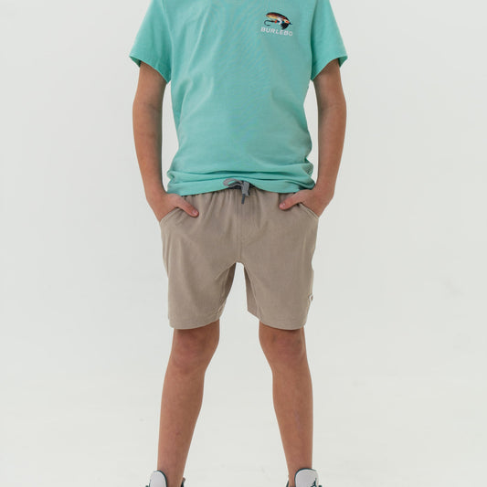 Heather Khaki w/Venado Camo Liner Athletic Shorts