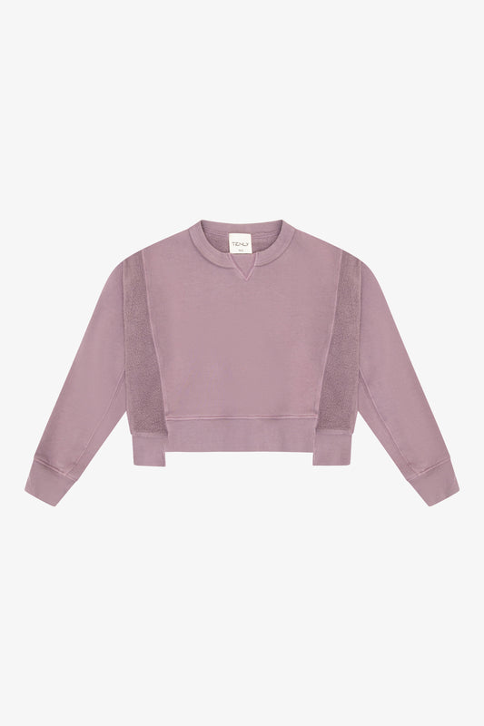 Lavender Mist Cotton Fleece Sweater