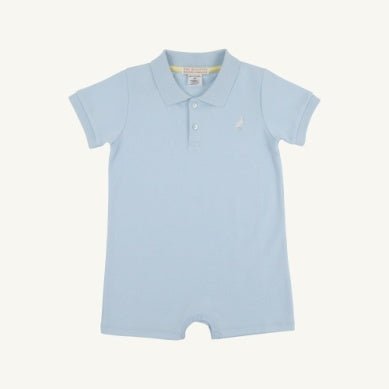 Buckhead Blue Sir Propers Romper - Pima