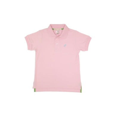 Palm Beach Pink & Buckhead Blue Prim and Proper Polo SS-Pima