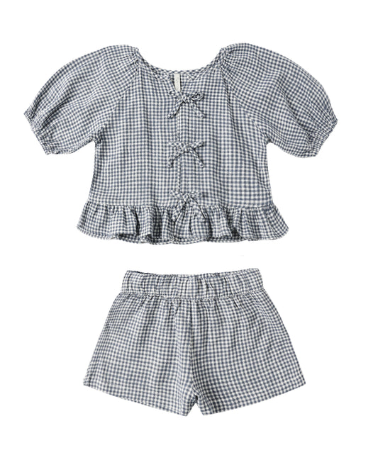 Marine Gingham Juniper Set