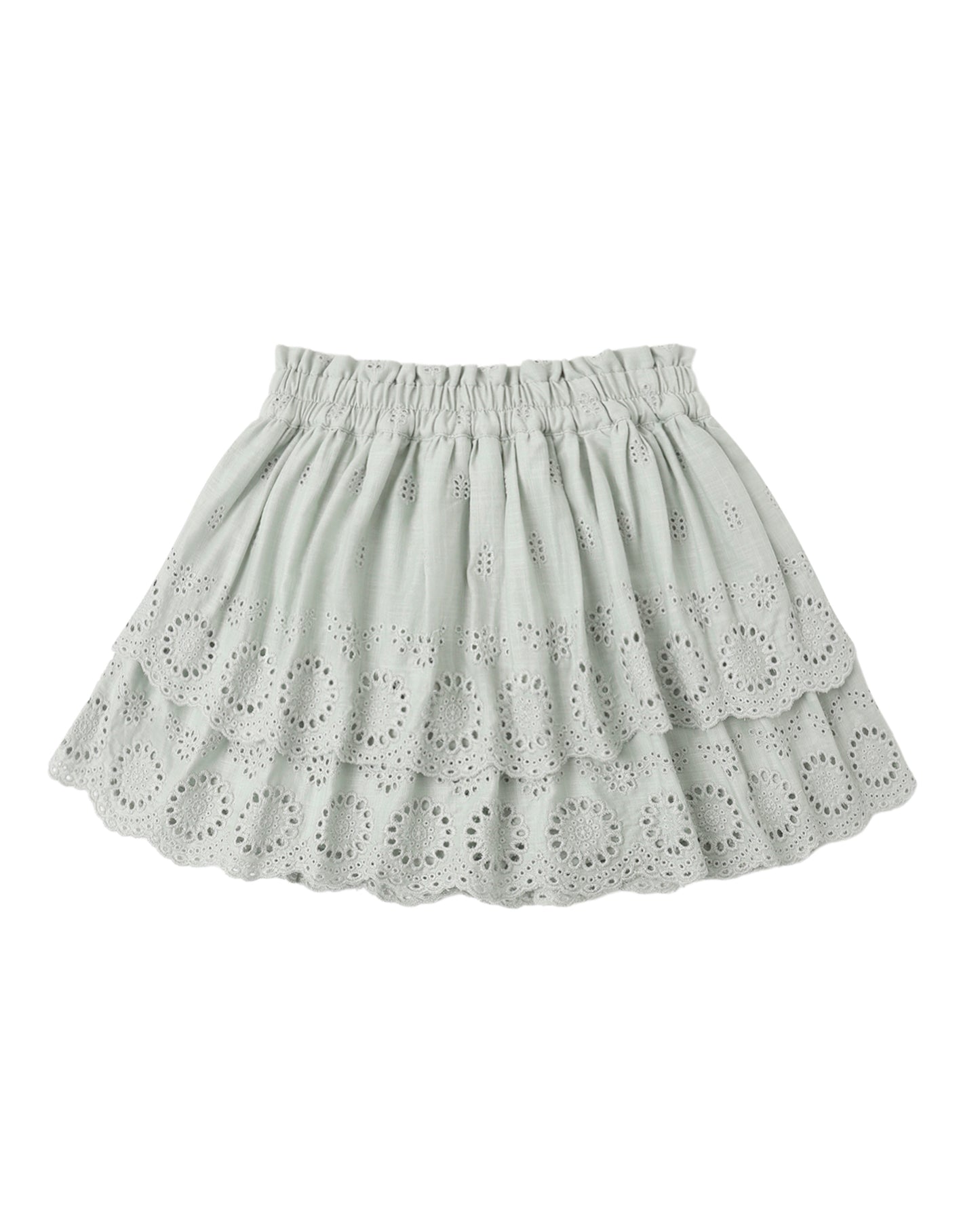 Seafoam Rose mini skirt by Rylee & Cru featuring a flowy, lightweight fabric and a stylish, feminine design.