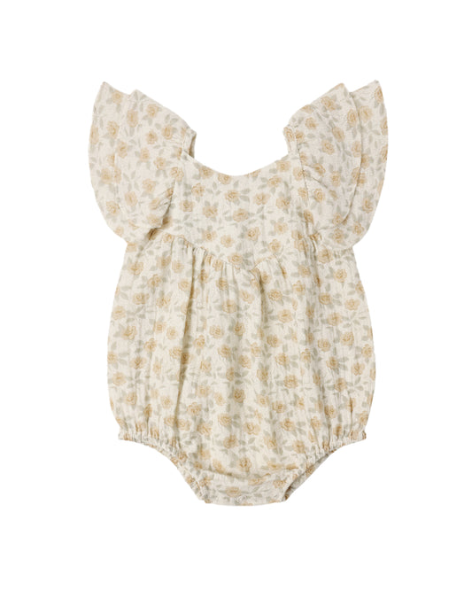 Yellow Floral Roxy Romper