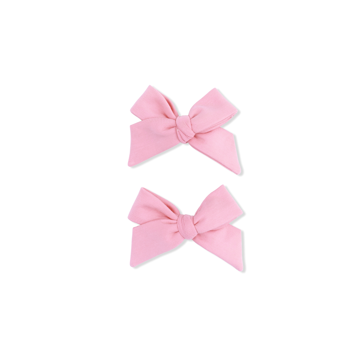 Solid Rose Elegance 2 Pack Bow Clips