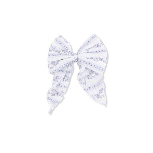 Kimberly Floral Stripe Large Bow