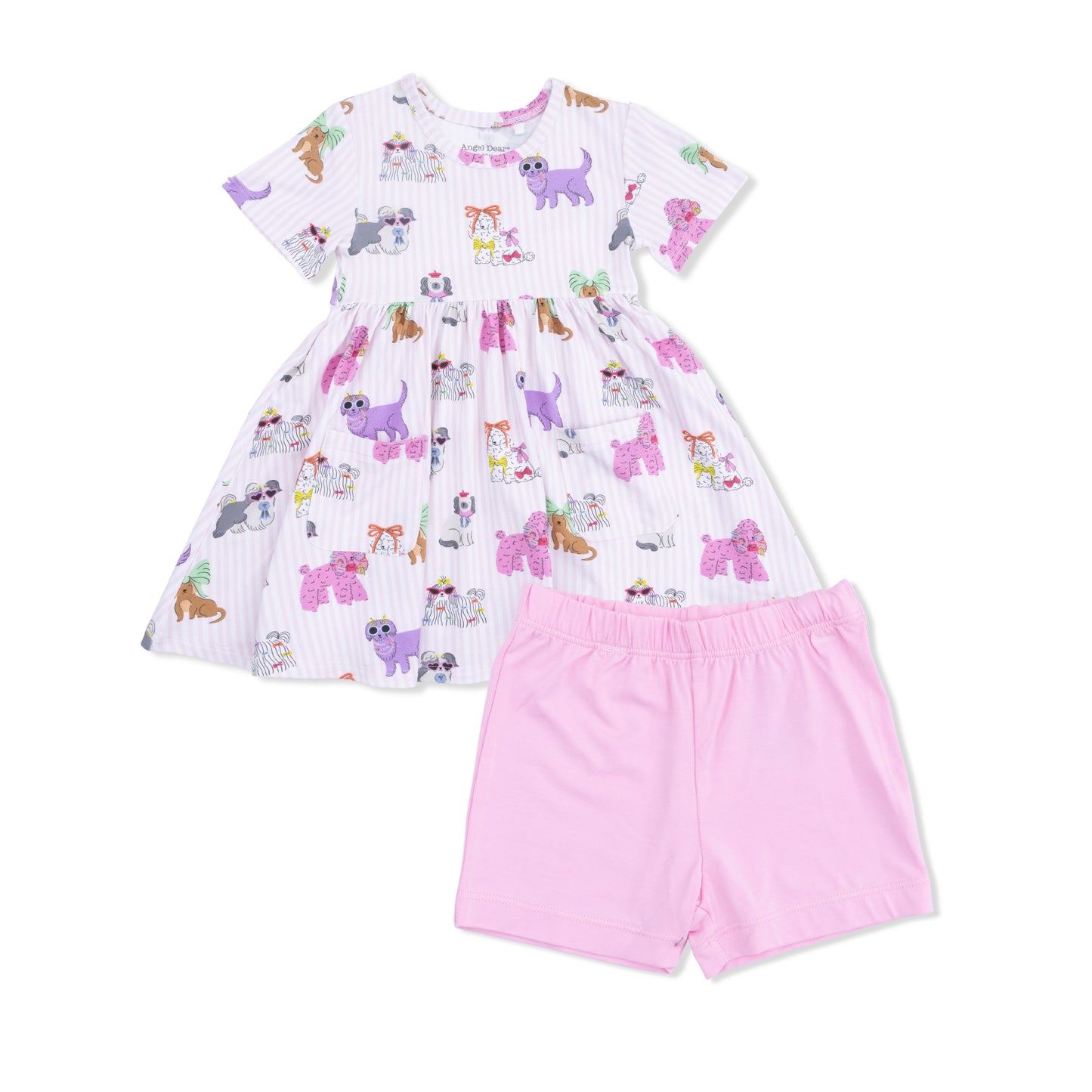 Fancy Dogs Twirly Dress & Short Set