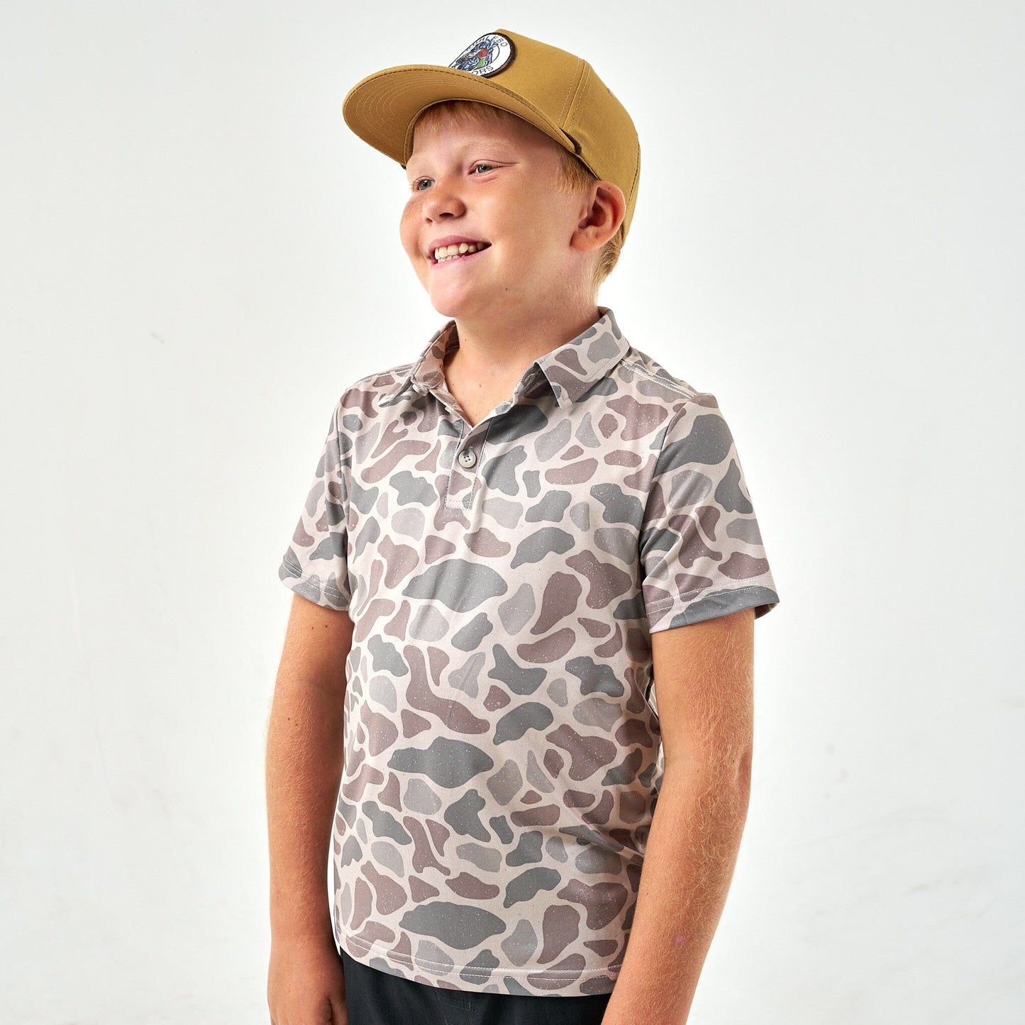 Classic Deer Camo Youth Polo