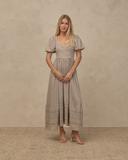 Women's fall plaid Maggie dress by Noralee featuring a stylish plaid pattern and a comfortable fit.