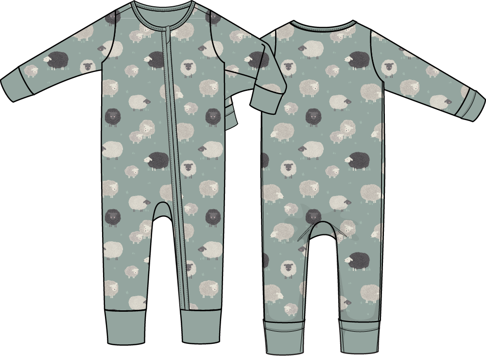 Black Sheep Convertible Zip Romper