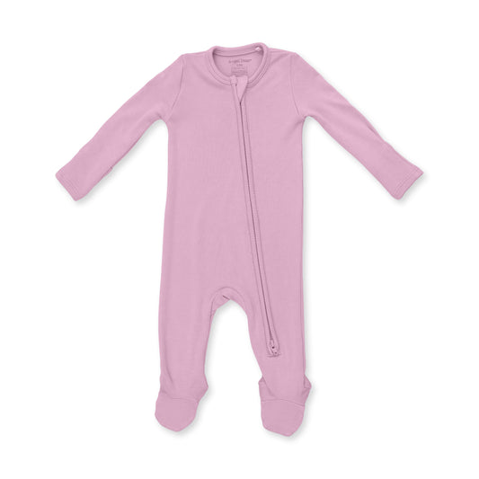 Solid Lilas Zip Footie