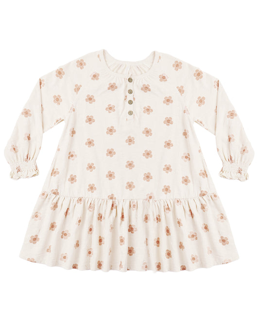 Pink daisies swing dress by Rylee & Cru featuring a flowy silhouette and floral pattern, perfect for casual or special occasions.