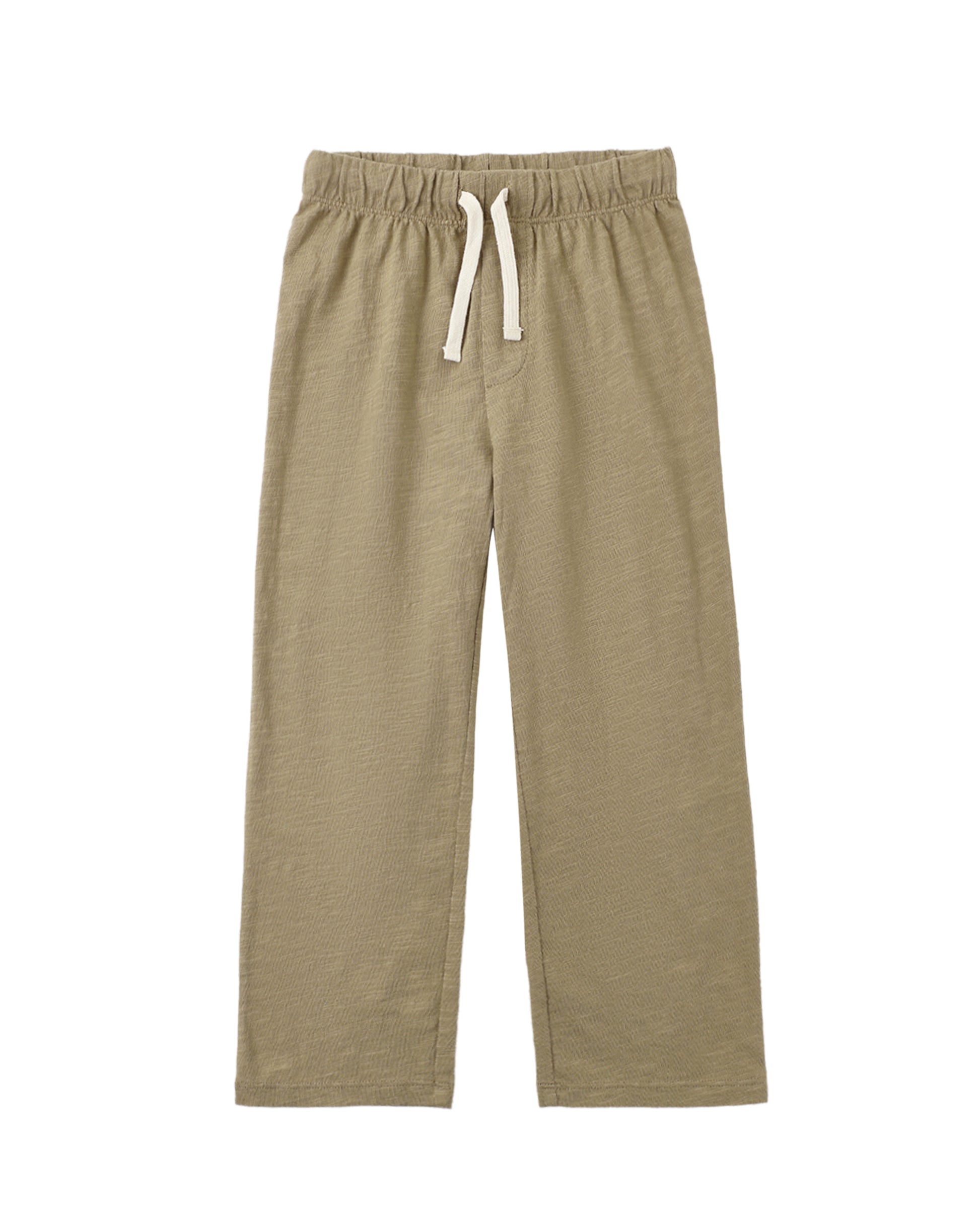 Olive Rory Pant by Rylee & Cru, soft olive green toddler pants with elastic waistband and relaxed fit, perfect for everyday wear.