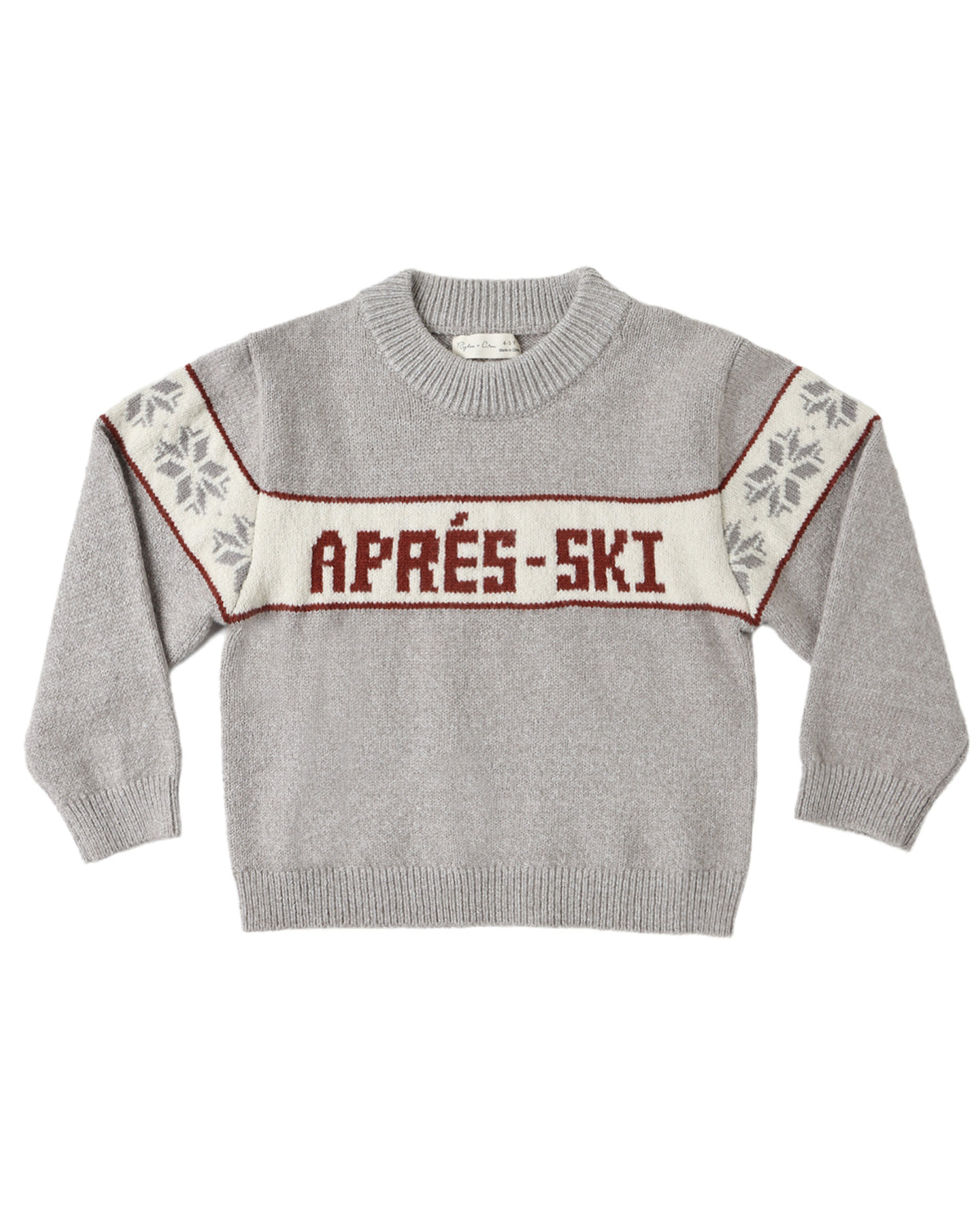 Rylee & Cru Apres Ski Reagan Sweater in cozy knit with colorful winter patterns and ribbed cuffs, perfect for cold weather.
