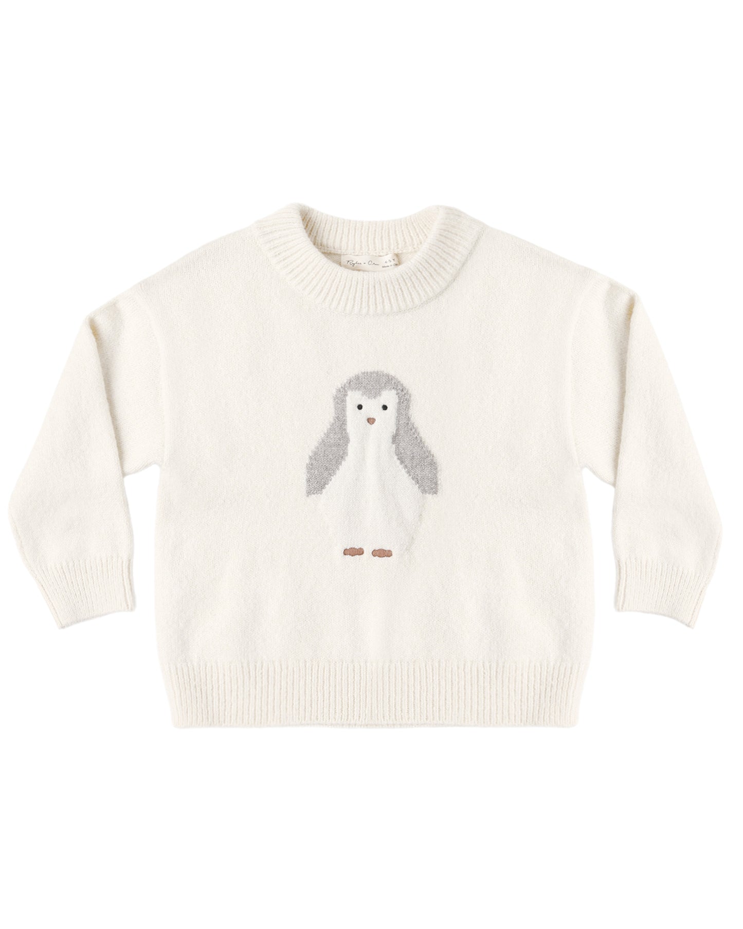 Rylee & Cru Penguin Reagan Sweater featuring a cozy knit design with penguin motif, perfect for kids' winter wear.