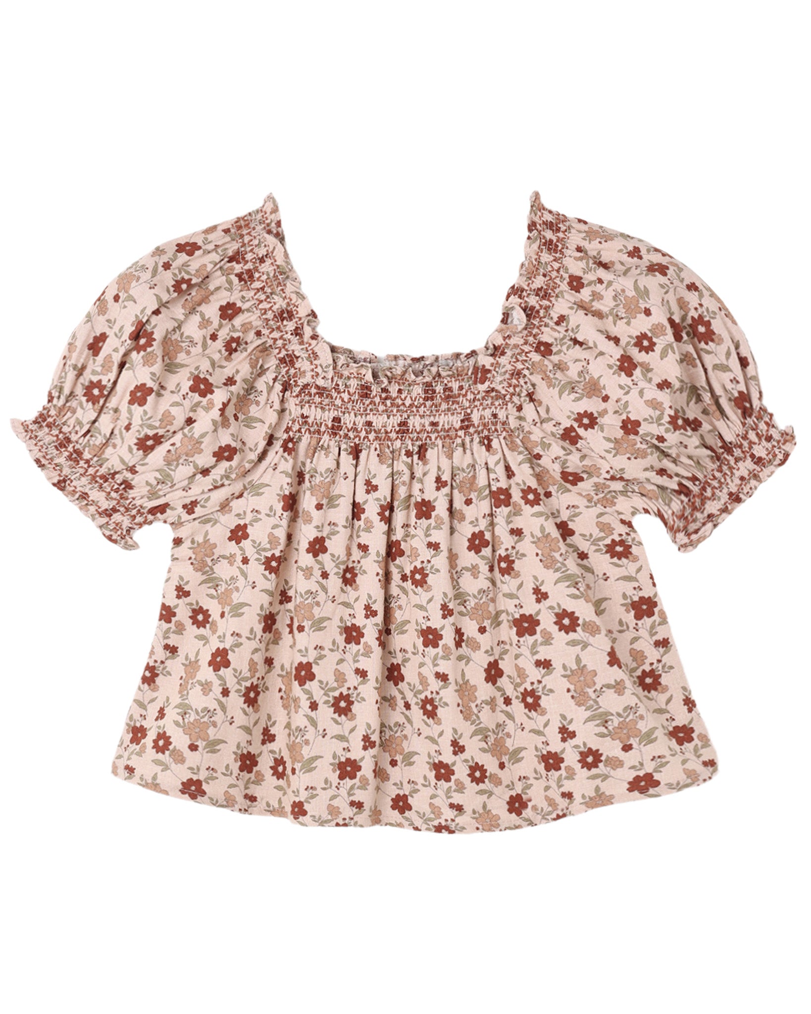 Pink floral Ada blouse by Rylee & Cru featuring a lightweight fabric and a relaxed fit, perfect for casual or dressy occasions.