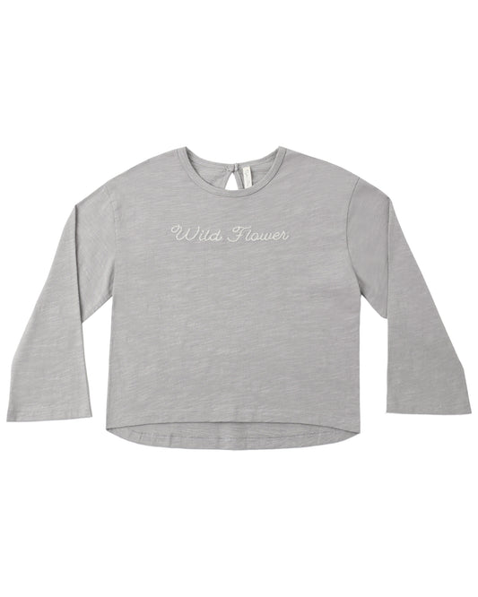 Rylee & Cru Wild Flower Luna long sleeve shirt featuring a floral print on soft fabric, perfect for casual wear.
