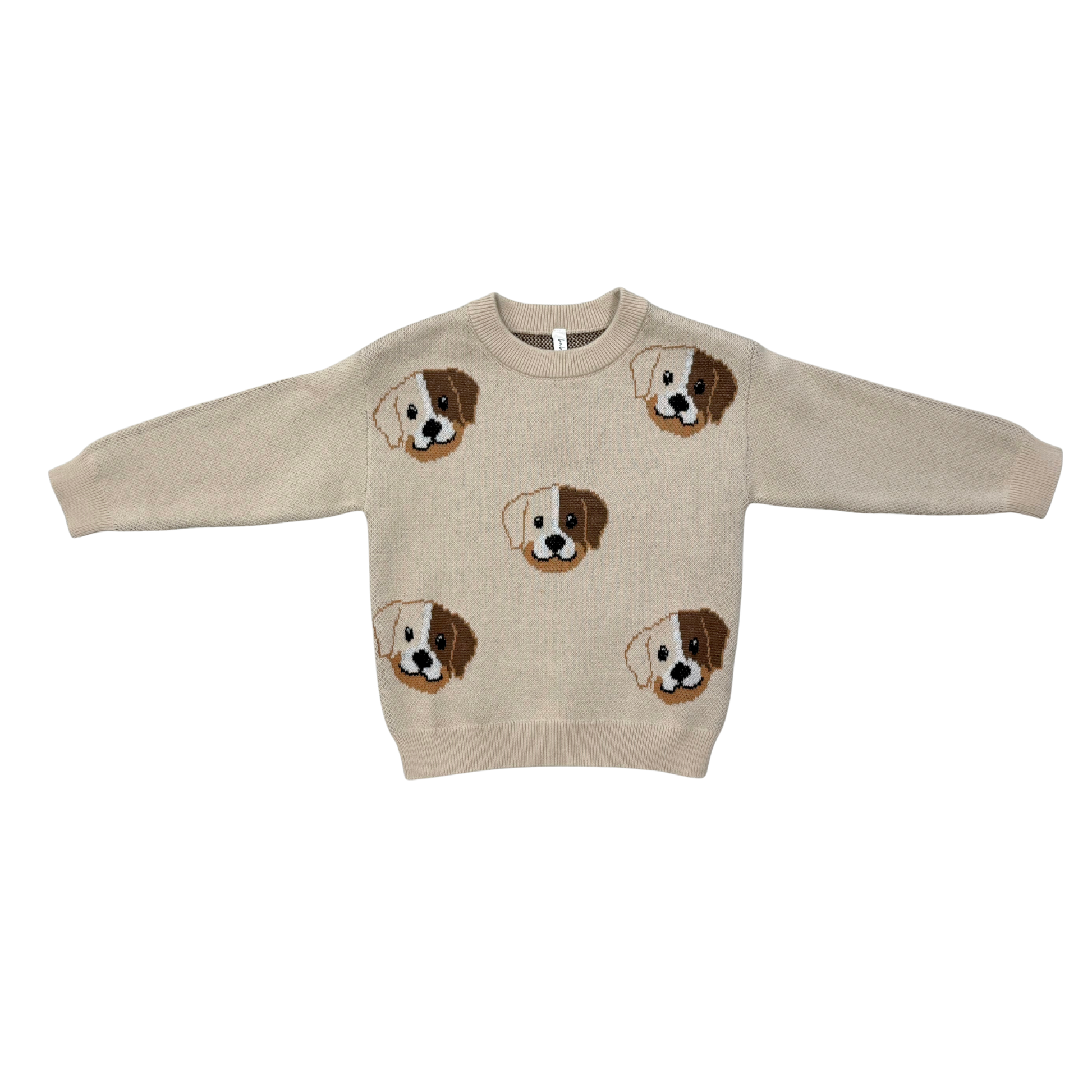 Babysprouts puppies knit sweater shown in soft pastel colors, cozy and adorable for small dogs or puppies.