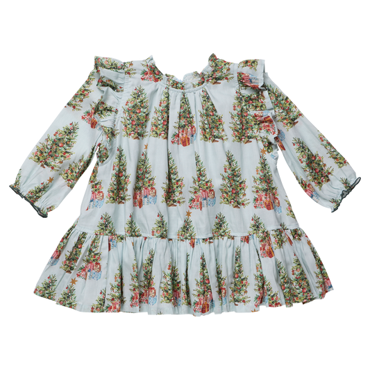 Trees and Presents Girls Harper Dress