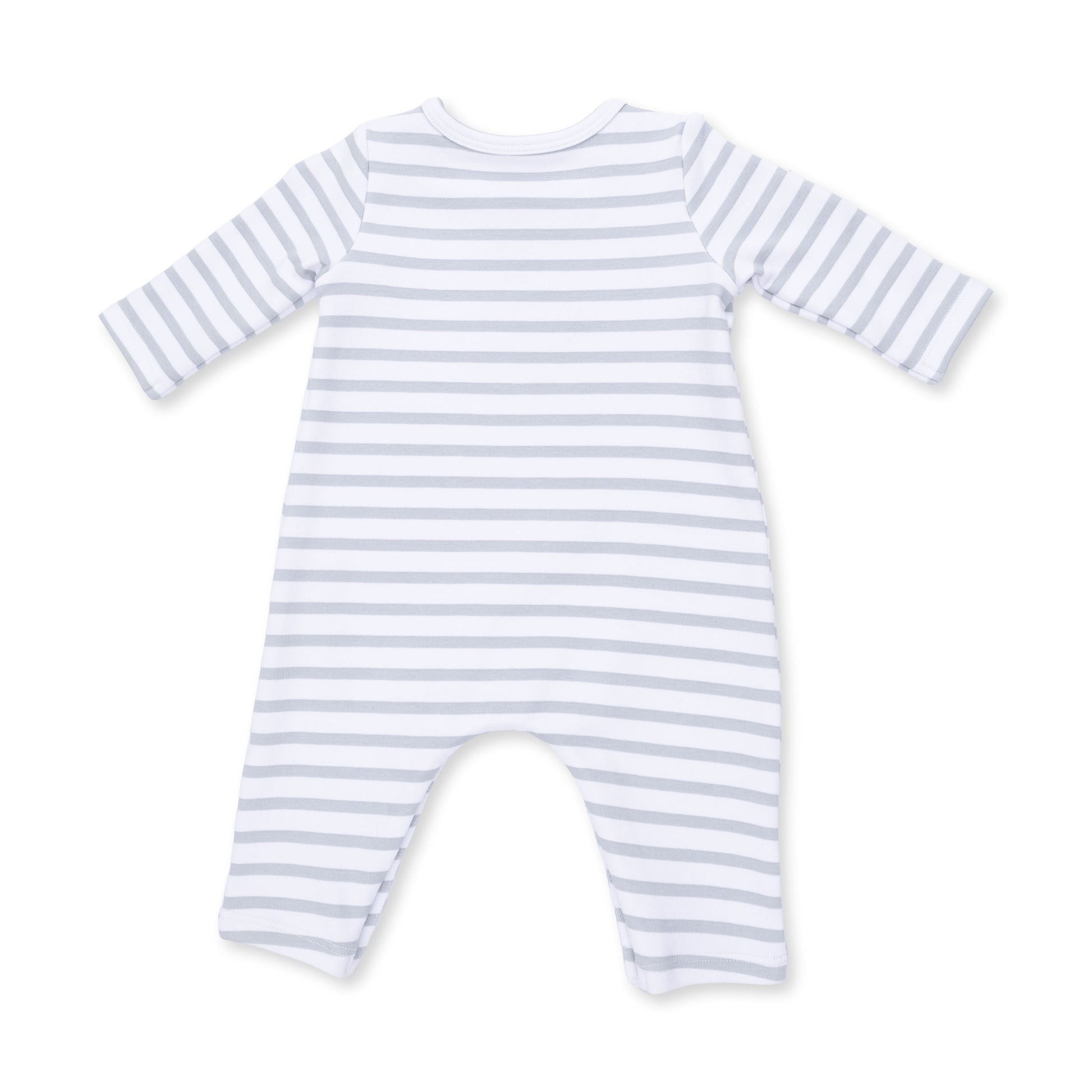 Angel Dear Mama Mallard long sleeve snap shoulder romper for babies, featuring a soft fabric and cute duck print design.
