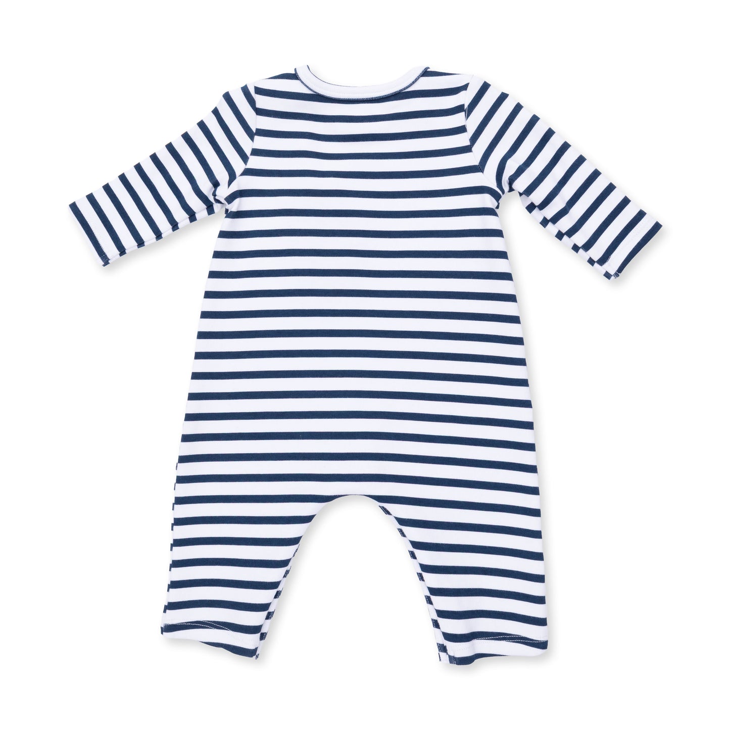 Angel Dear Digger Collection long sleeve snap shoulder romper for babies, featuring a soft, comfortable design with snap closures.