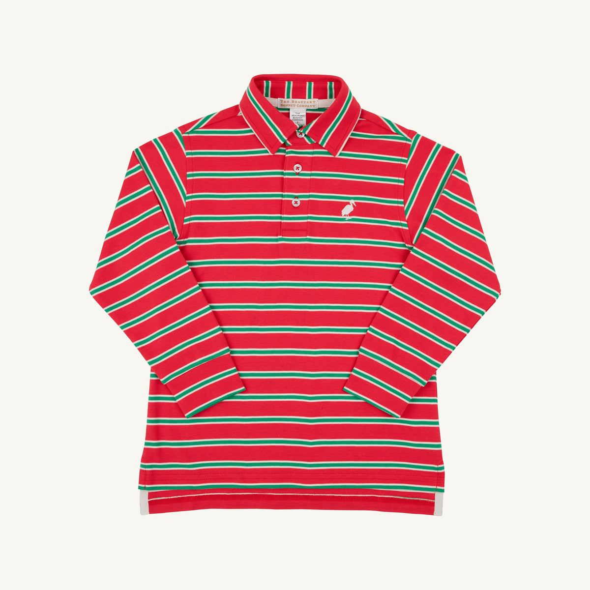 Richmond Red Kiawah Kelly Green Stripe Prim and Proper Polo