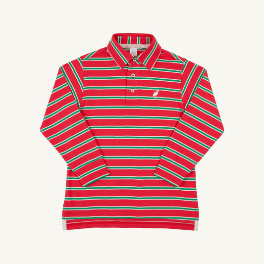 Richmond Red Kiawah Kelly Green Stripe Prim and Proper Polo
