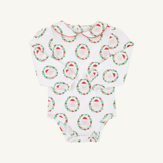 North Pole Portrait/Richmond Red Maude's Peter Pan Collar Shirt & Onesie