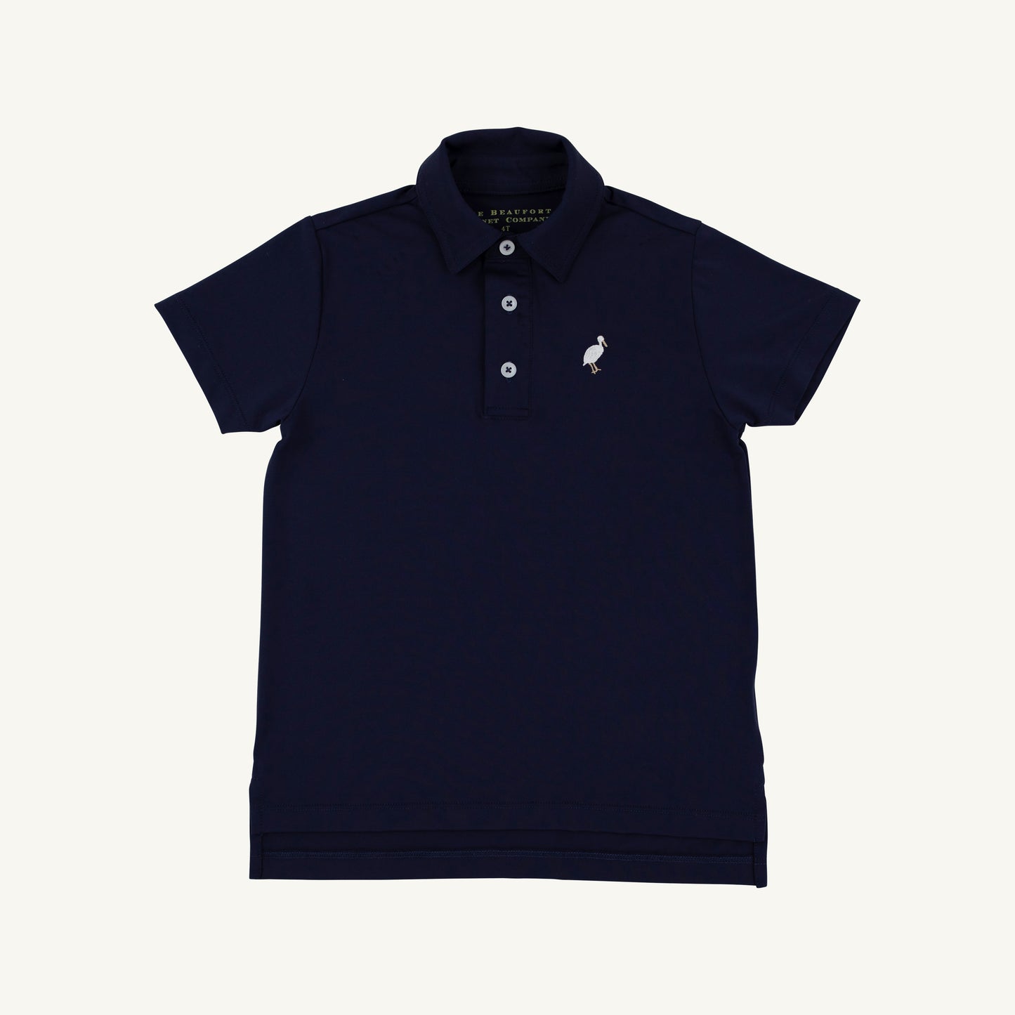 Nantucket Navy PrepleticTM Prim and Proper Polo by The Beaufort Bonnet Company, featuring a classic navy polo shirt with collar.
