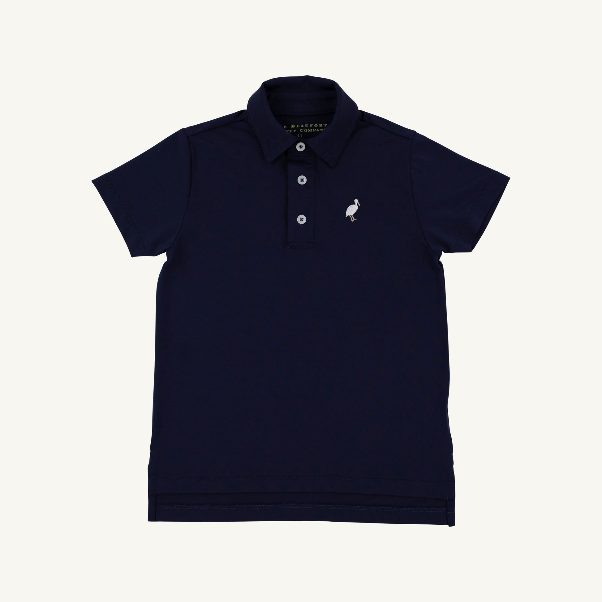 Nantucket Navy PrepleticTM Prim and Proper Polo by The Beaufort Bonnet Company, featuring a classic navy polo shirt with collar.