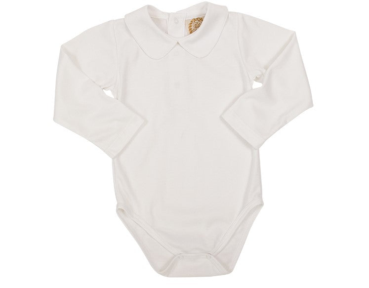 Worth Ave White Peter Pan Collar Shirt - Onesie