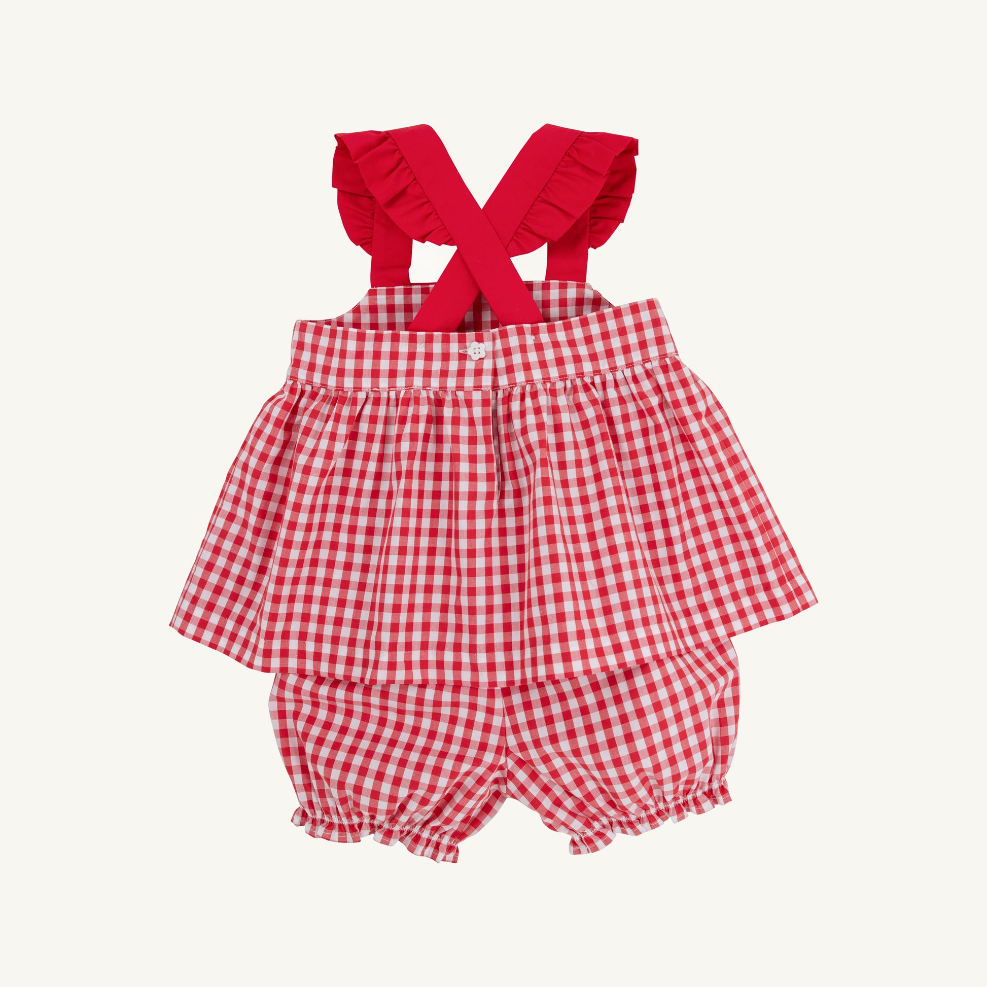 Richmond Red Gingham and Watermelon Nancy's Novelty Set by The Beaufort Bonnet Company, featuring coordinated fabric patterns for children.