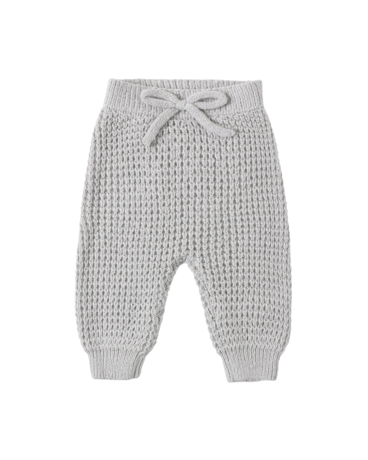 Quincy Mae Fog chunky knit pant shown in soft, cozy yarn with a relaxed fit and ribbed waistband, perfect for comfortable wear