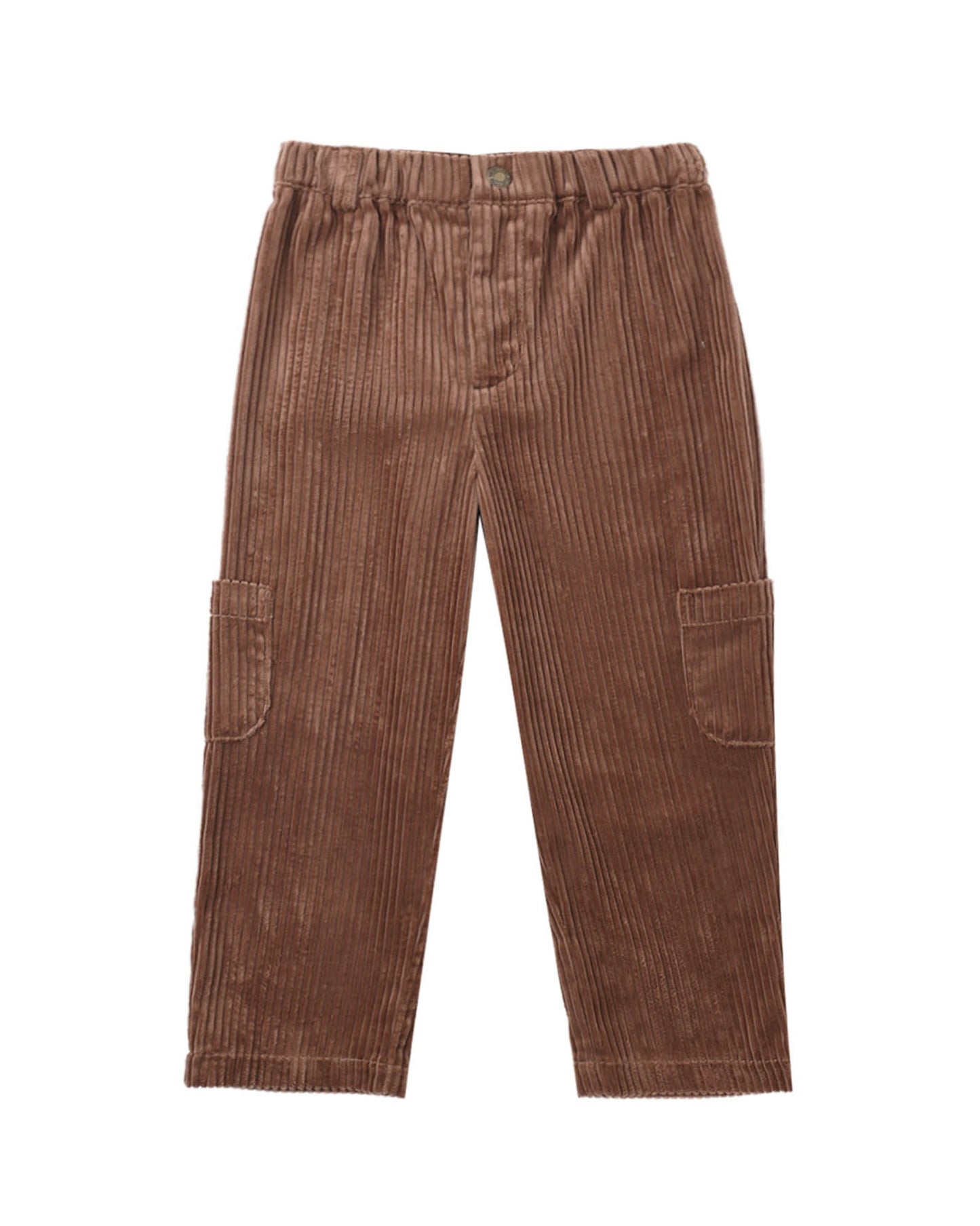 Rylee & Cru Mulberry relaxed cargo pants with adjustable waistband and multiple pockets, made from soft, comfortable fabric.