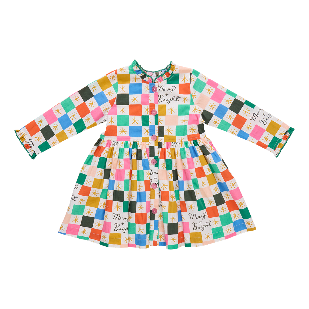 Merry and Bright Girls Autumn Dress