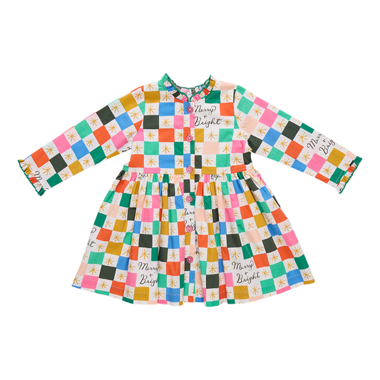 Merry and Bright Girls Autumn Dress