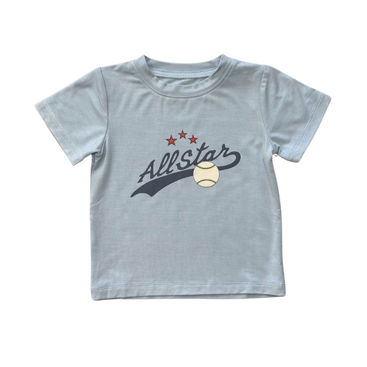 All Star Boys Short Sleeve Tee by Babysprouts in vibrant colors with playful graphic design on soft cotton fabric.