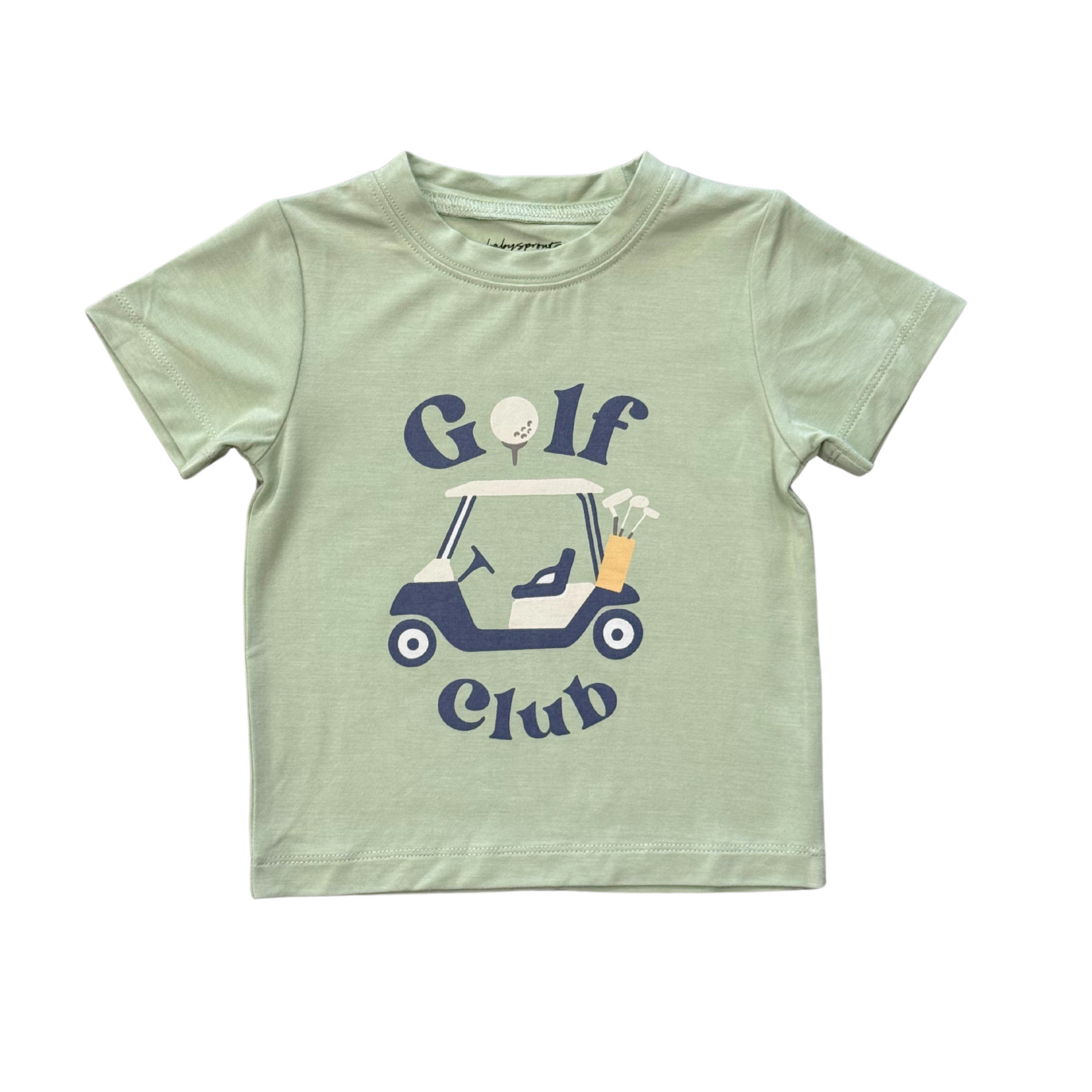 Baby boys' short sleeve golf club tee by Babysprouts, featuring a casual design and comfortable fit for active wear.