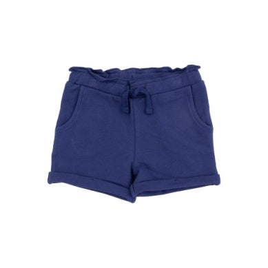 Angel Dear - Navy French Terry Paperbag Shorts