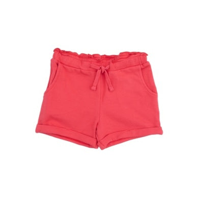 Angel Dear - Red French Terry Paperbag Shorts