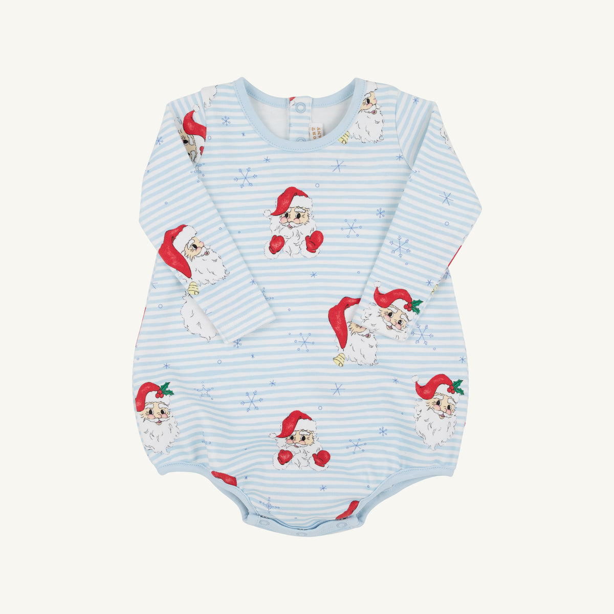 Dear Santa (Buckhead Blue Stripe) Long Sleeve Patton Play Bubble