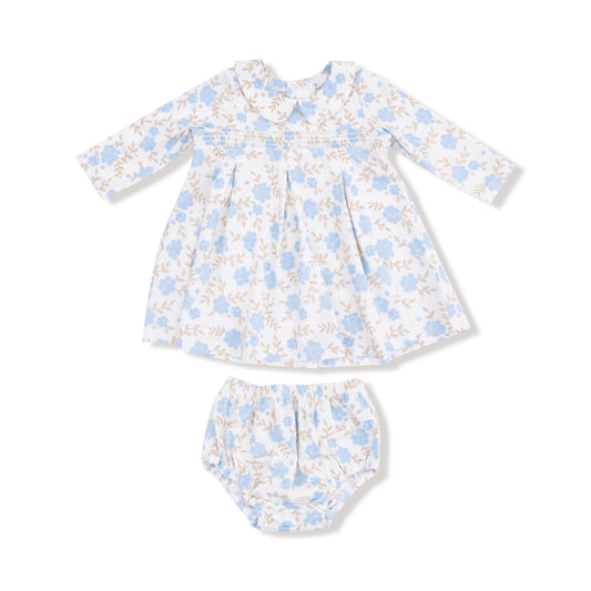 Baby Blue Floral Dress
