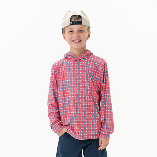 American Flag Print Performance Hoodie