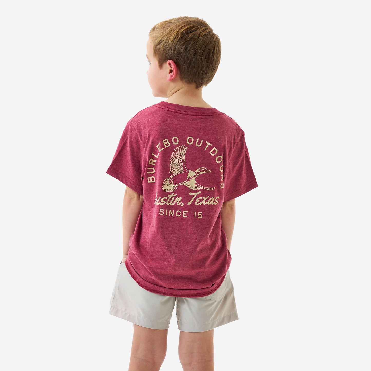 Classic Duck Heather Red Youth Tee