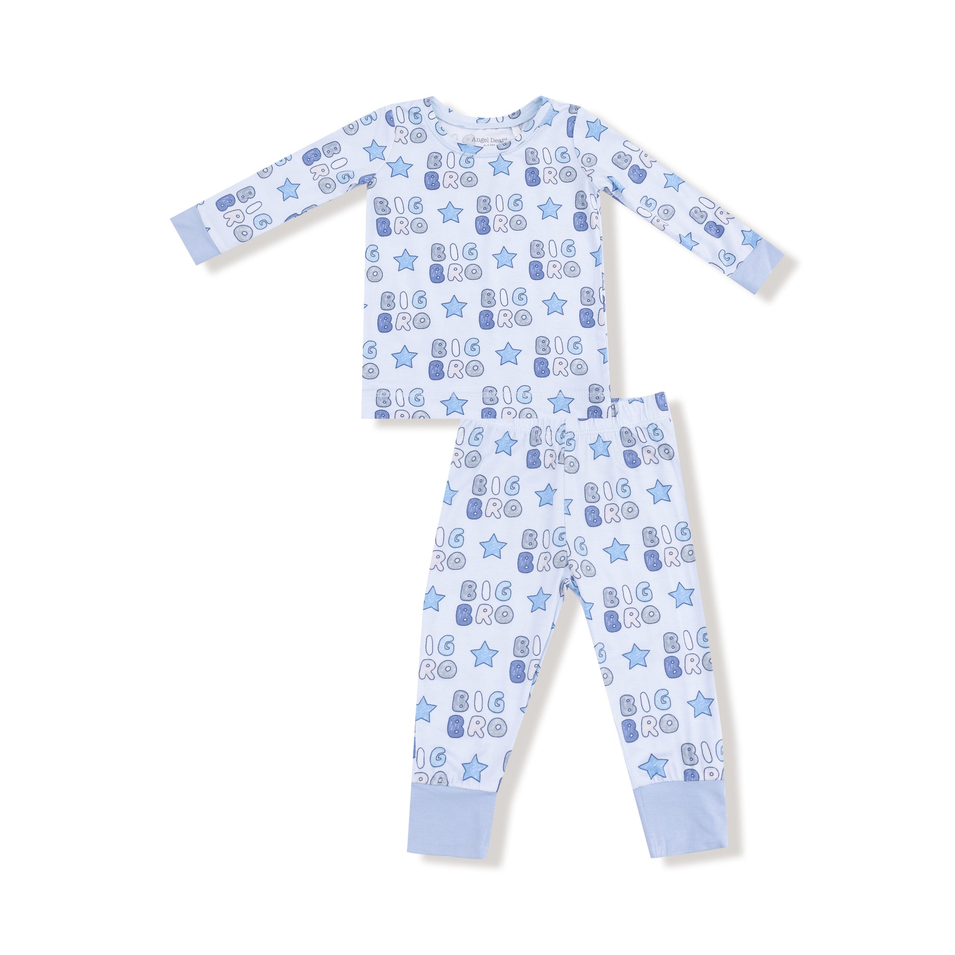Angel Dear Big Bro loungewear set featuring a cozy, soft matching sweatshirt and pants for comfortable casual wear.