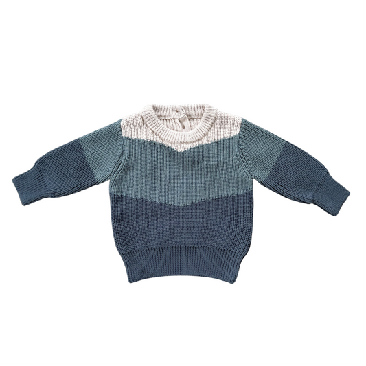 Slate Colorblock Sweater