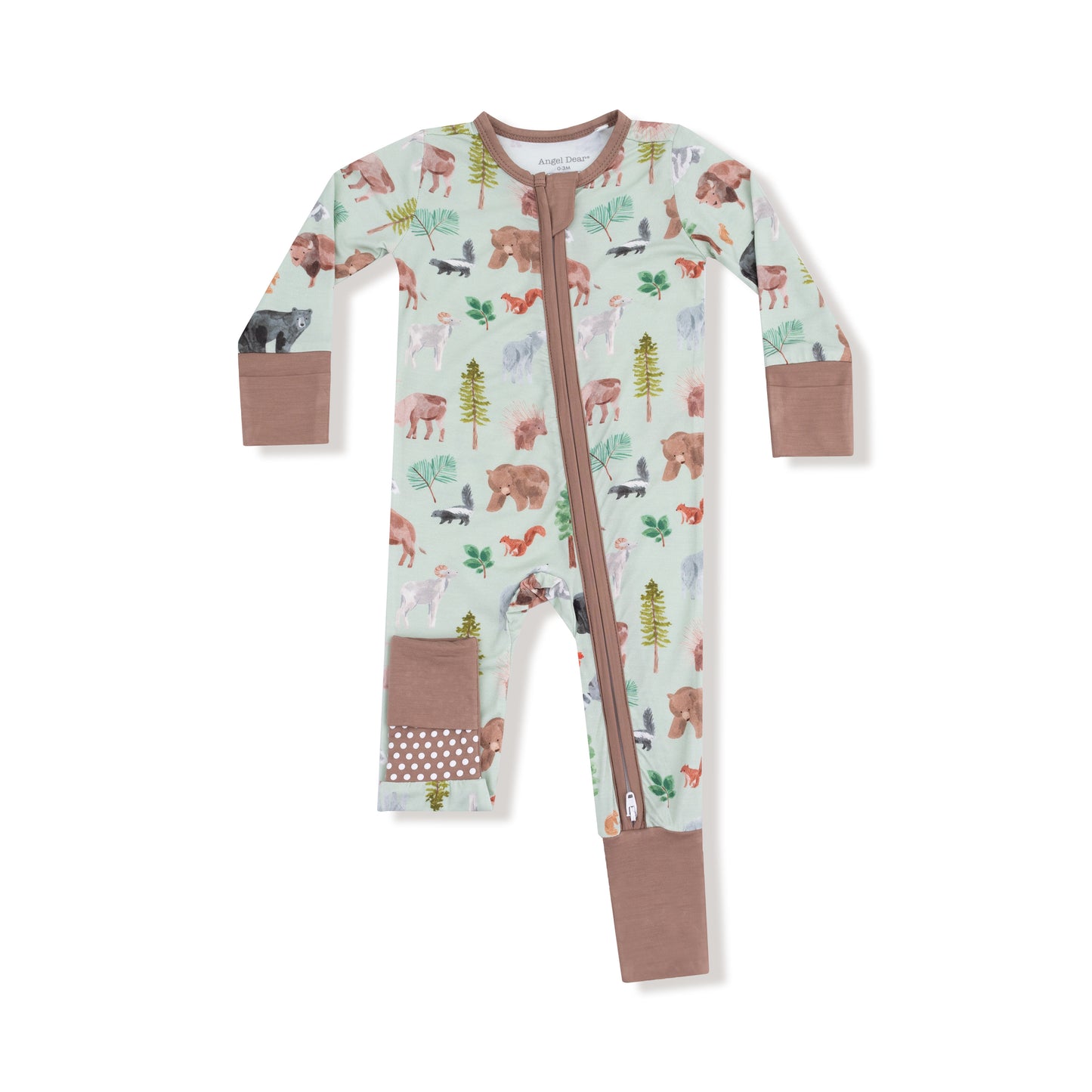American Woodland Animals Zip Romper