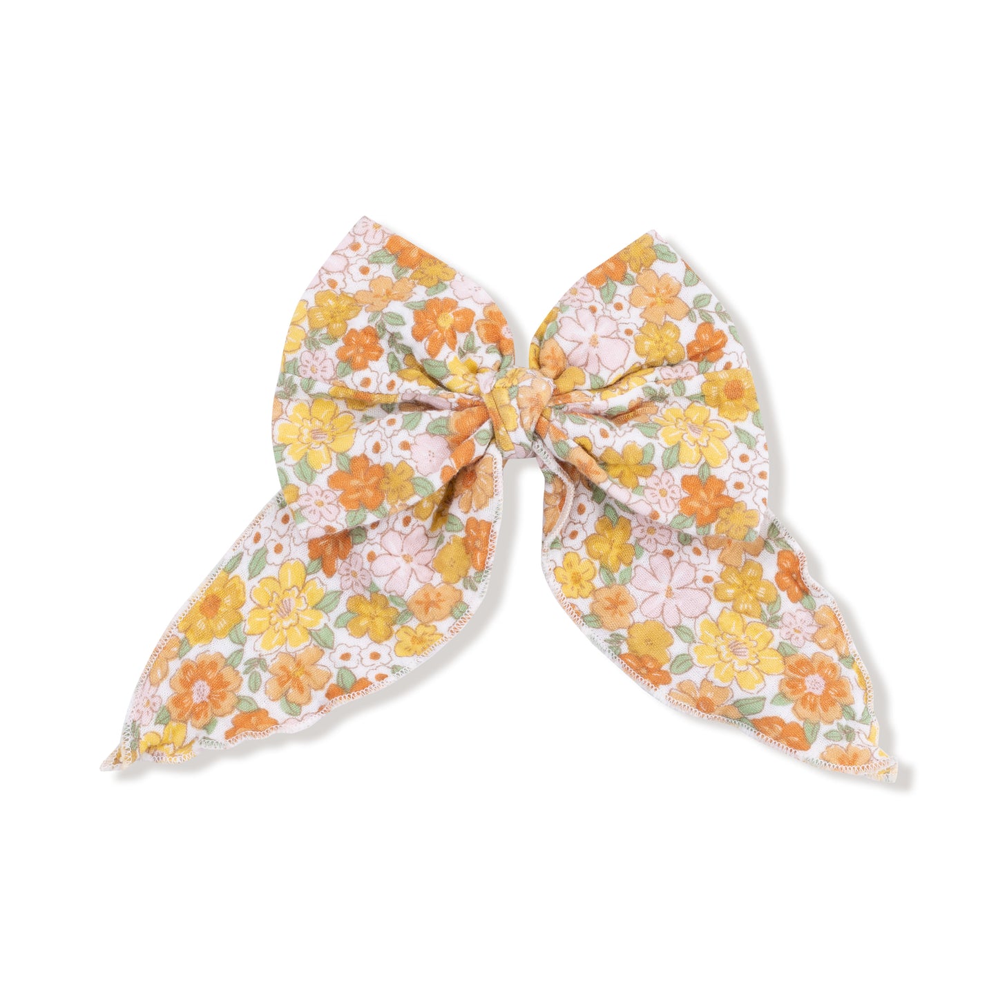 Sweet Amber Floral Bow