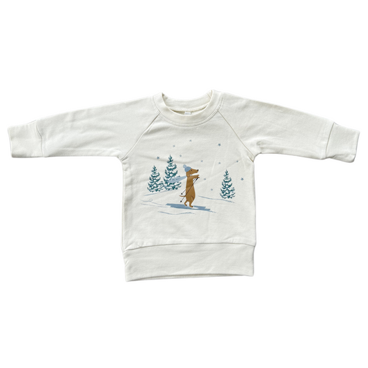 Ski Dog Raglan Sweatshirt